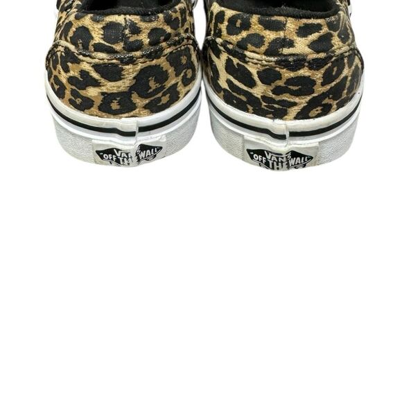 Vans Women's Leopard Classic Asher Canvas Slip-on Sneakers 6 - Picture 5 of 6